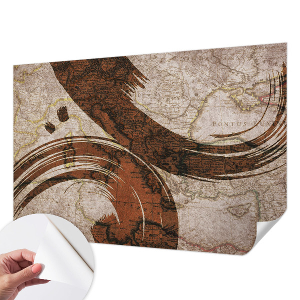 Fototapeta pro kluka Umělecká mapa