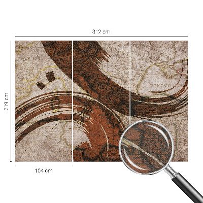 Fototapeta pro kluka Umělecká mapa