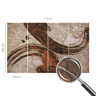 Fototapeta pro kluka Umělecká mapa