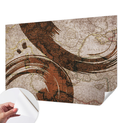 Fototapeta pro kluka Umělecká mapa