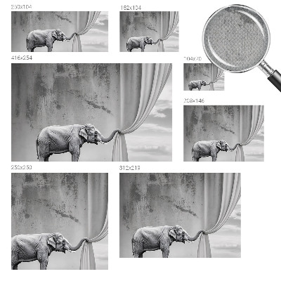 Samolepicí fototapeta na míru Surrealistický slon