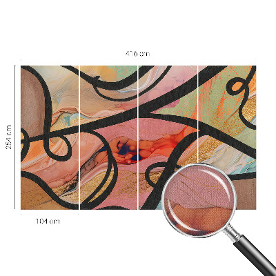 Samolepicí fototapeta na zeď Barevný pohyb