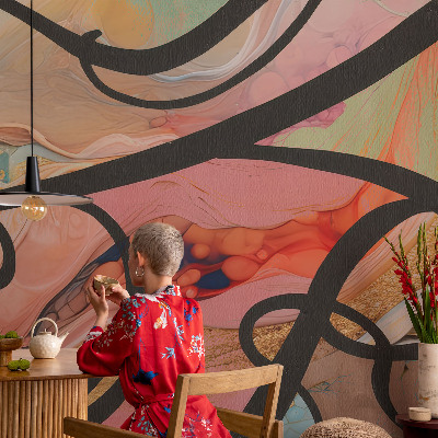 Samolepicí fototapeta na zeď Barevný pohyb