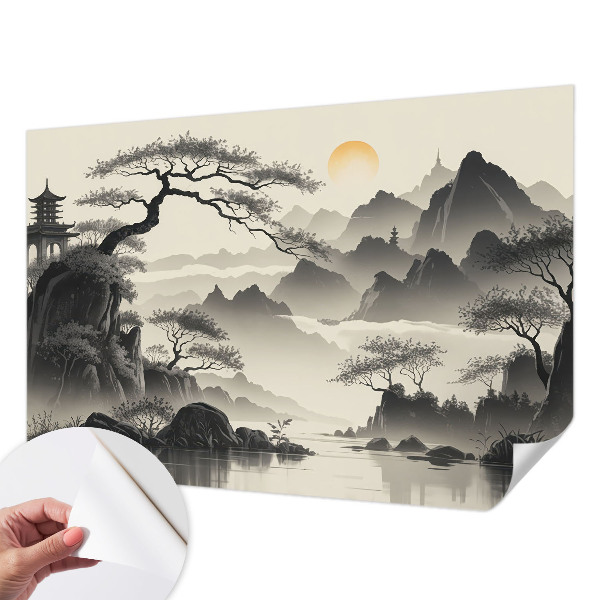 Samolepící fototapeta 3d Východní krajina