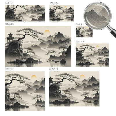 Samolepící fototapeta 3d Východní krajina