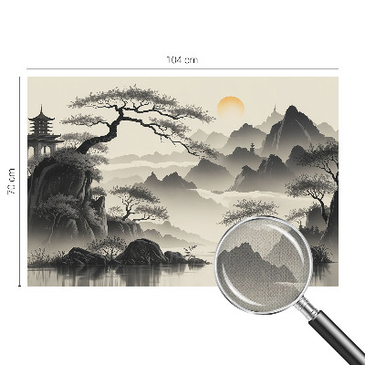 Samolepící fototapeta 3d Východní krajina