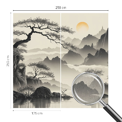 Samolepící fototapeta 3d Východní krajina