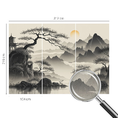 Samolepící fototapeta 3d Východní krajina