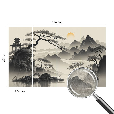 Samolepící fototapeta 3d Východní krajina