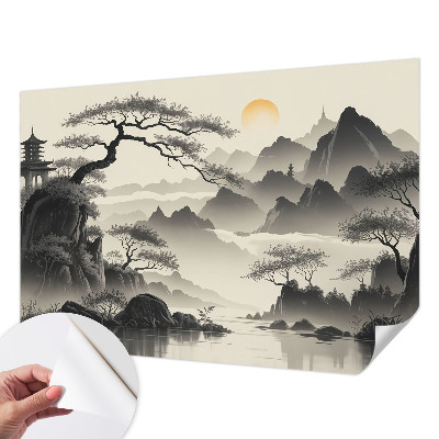 Samolepící fototapeta 3d Východní krajina