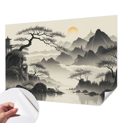 Samolepící fototapeta 3d Východní krajina