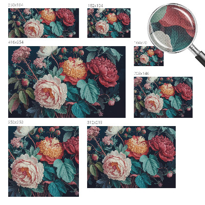 Samolepicí fototapeta do dětského pokoje Barevné květiny