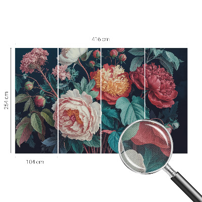 Samolepicí fototapeta do dětského pokoje Barevné květiny