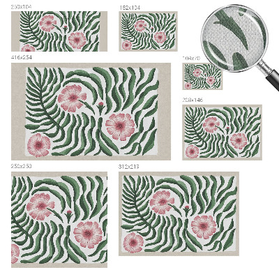 Samolepicí fototapeta do ložnice Květiny listy