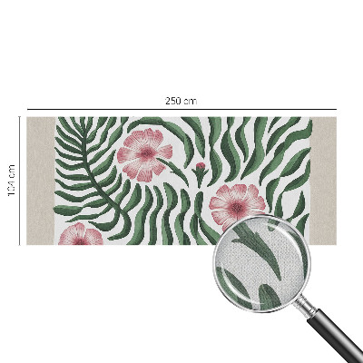 Samolepicí fototapeta do ložnice Květiny listy