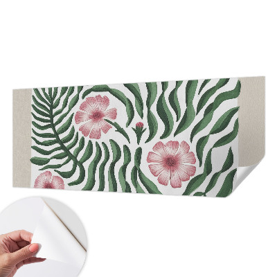 Samolepicí fototapeta do ložnice Květiny listy