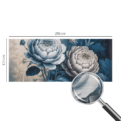 Samolepicí dekorativní fototapeta Romantické květiny