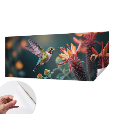 Fotografická tapeta na zeď Květiny kolibříka