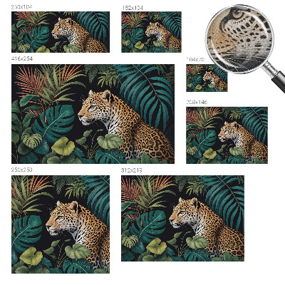 Moderní samolepicí fototapeta Exotický leopard