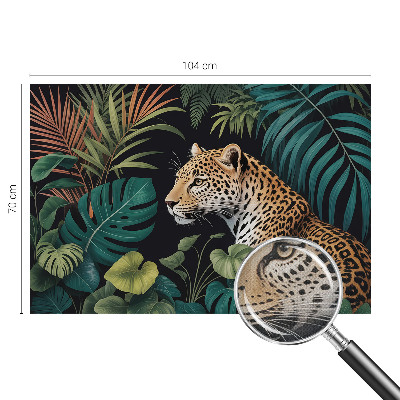 Moderní samolepicí fototapeta Exotický leopard