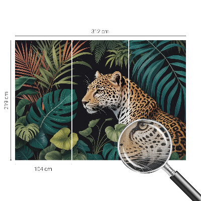 Moderní samolepicí fototapeta Exotický leopard