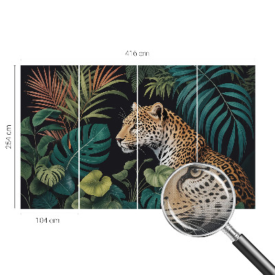 Moderní samolepicí fototapeta Exotický leopard