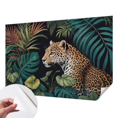 Moderní samolepicí fototapeta Exotický leopard