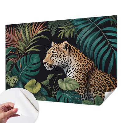 Moderní samolepicí fototapeta Exotický leopard