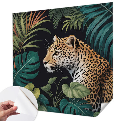 Moderní samolepicí fototapeta Exotický leopard