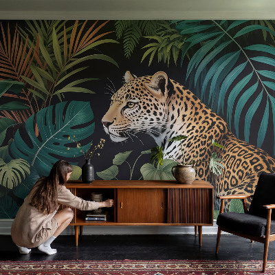 Moderní samolepicí fototapeta Exotický leopard