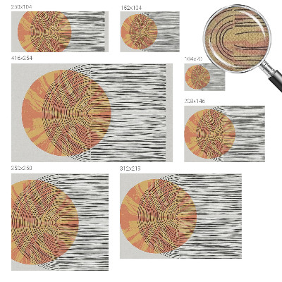 Samolepící fototapeta 3d Kruh s čarami