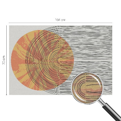 Samolepící fototapeta 3d Kruh s čarami