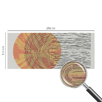 Samolepící fototapeta 3d Kruh s čarami