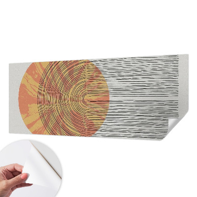 Samolepící fototapeta 3d Kruh s čarami