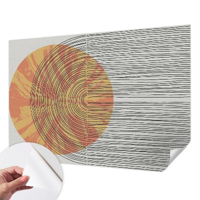 Samolepící fototapeta 3d Kruh s čarami