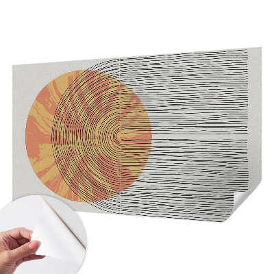 Samolepící fototapeta 3d Kruh s čarami