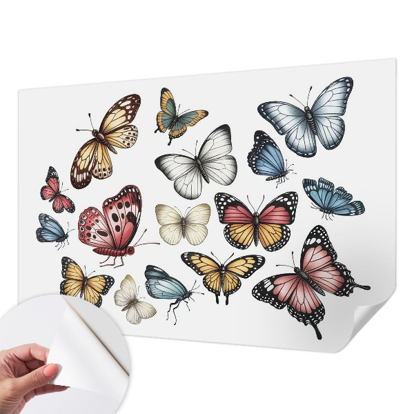 Samolepicí dekorativní fototapeta Ráj motýlů