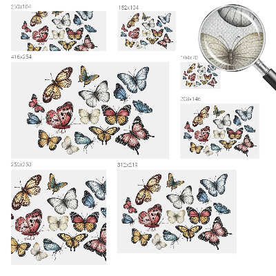 Samolepicí dekorativní fototapeta Ráj motýlů