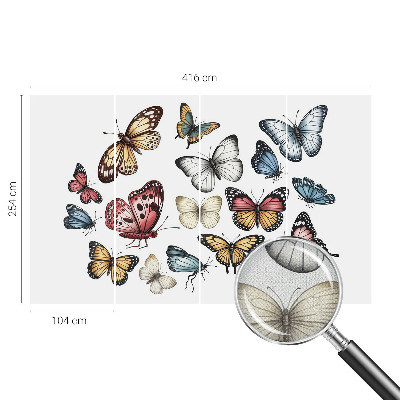 Samolepicí dekorativní fototapeta Ráj motýlů