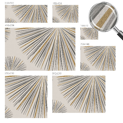 Samolepicí fototapeta na míru Geometrické vějíře