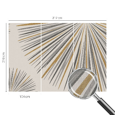 Samolepicí fototapeta na míru Geometrické vějíře