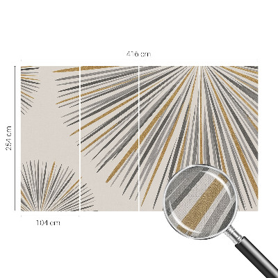 Samolepicí fototapeta na míru Geometrické vějíře