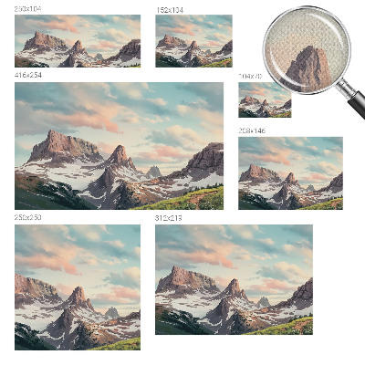 Samolepicí fototapeta na míru Horské panorama