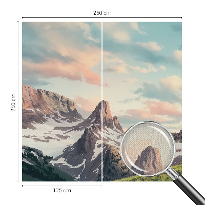 Samolepicí fototapeta na míru Horské panorama