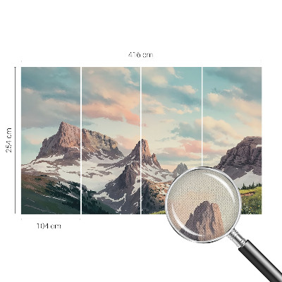 Samolepicí fototapeta na míru Horské panorama
