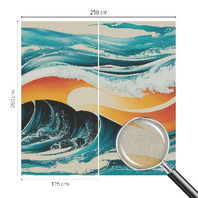 Samolepicí fototapeta do obýváků Abstraktní vlny