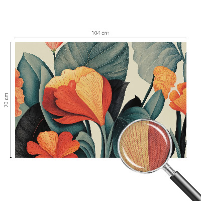 Samolepicí fototapeta do dětského pokoje Barevné květiny