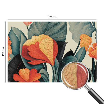 Samolepicí fototapeta do dětského pokoje Barevné květiny