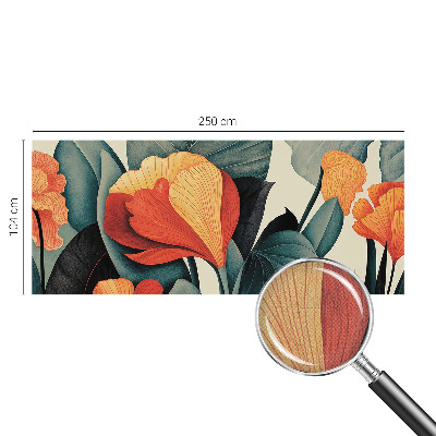 Samolepicí fototapeta do dětského pokoje Barevné květiny