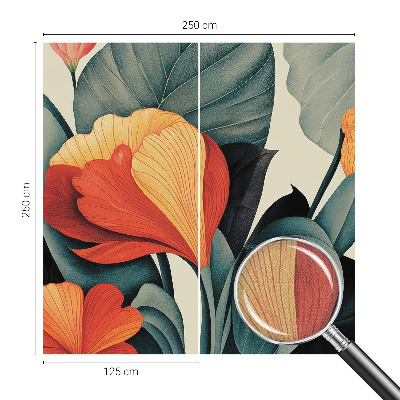 Samolepicí fototapeta do dětského pokoje Barevné květiny